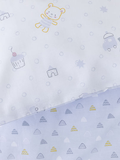 Nima Cotton Baby Quilt Muffy 100x140cm Gray