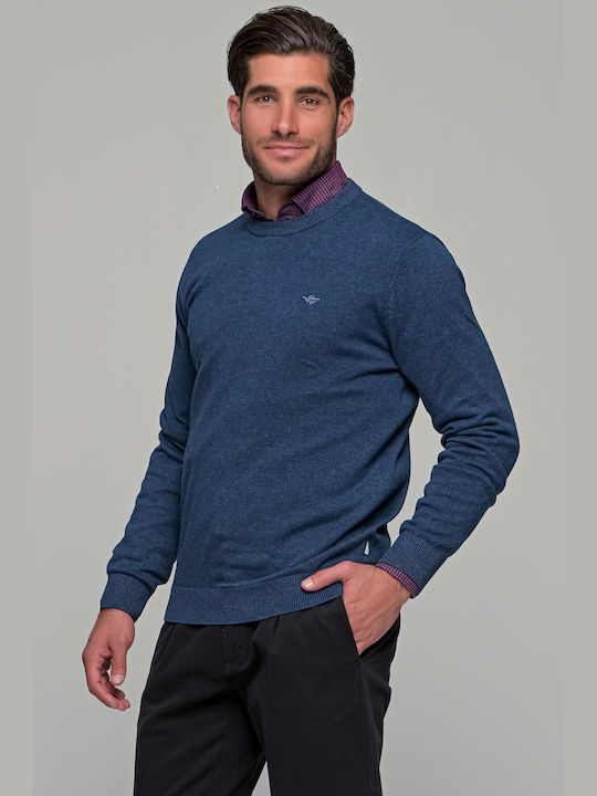 Gnious Men's Long Sleeve Sweater Blue