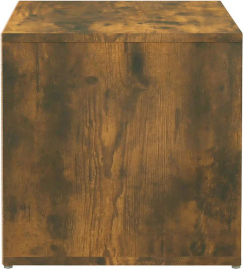 Scaune Camera de zi Cu spațiu de depozitare Lemn Smoky Oak 40.5x40x40buc