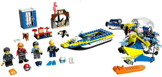 LEGO Lego City Водна Полицейска Детективска Мисия за 6+ Години 278 Бройки