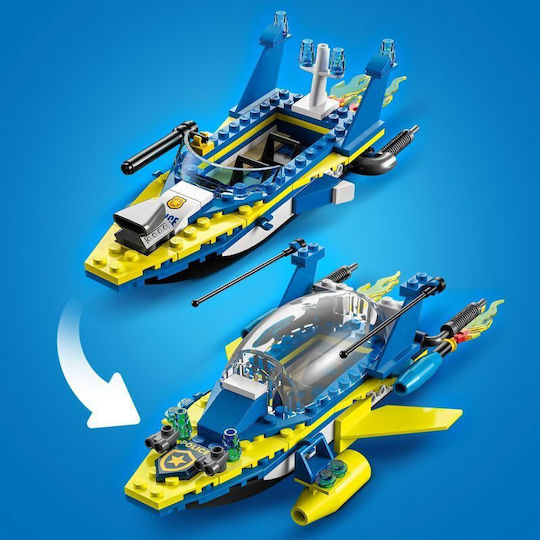 LEGO Lego City Водна Полицейска Детективска Мисия за 6+ Години 278 Бройки