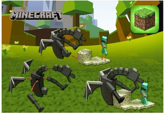 Φιγούρα Δράσης Series 1 Single Blind Box Minecraft για 6+ Ετών