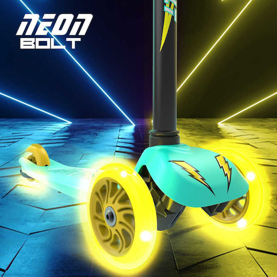 Y Volution Παιδικό Πατίνι Neon Bolt Τρίτροχο για 3+ Ετών Πράσινο