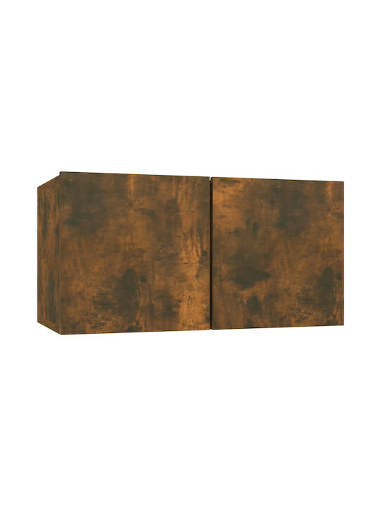 Living Room TV Unit Smoked Oak 6pcs L80xW30xH30cm