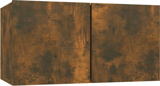 Living Room TV Unit Smoked Oak 6pcs L80xW30xH30cm