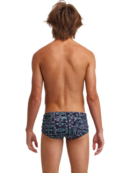 Funky Sidewinder Costum de baie pentru copii Slipi Negru