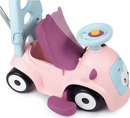 Smoby Maestro Αυτοκινητάκι Ride On με Χειρολαβή για 12+ μηνών Ροζ