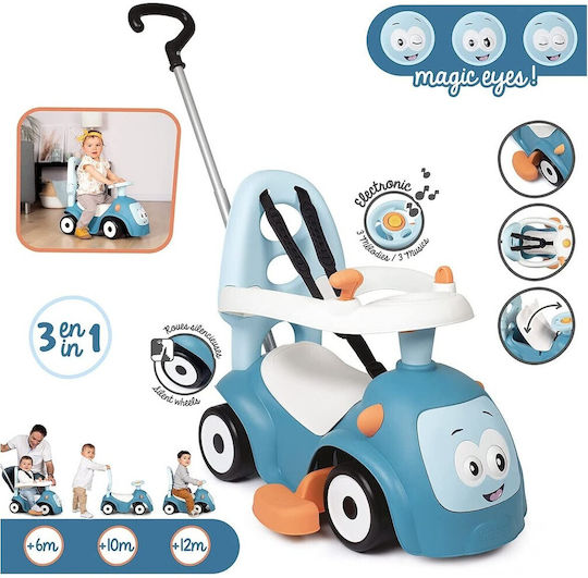 Smoby Maestro II Balade Baby Lauflernhilfe Ride On mit Elterngriff für 12+ Monate Blau