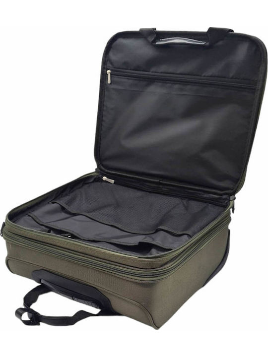 Mcan Underseat-Business 40/20 Cabin Hard Khaki Suitcase With 2 Wheels Height 34cm