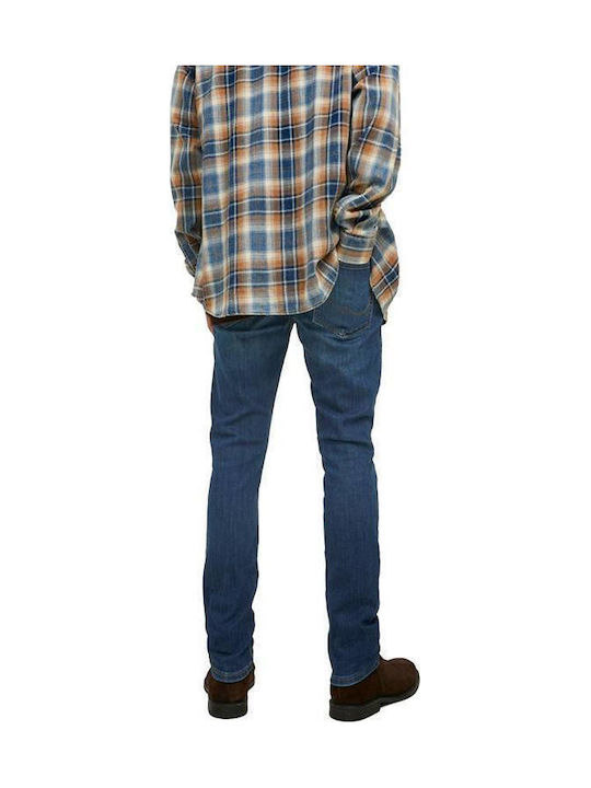 Jack & Jones Ανδρικό Παντελόνι Τζιν Ελαστικό Slim Fit Σκούρο Μπλε