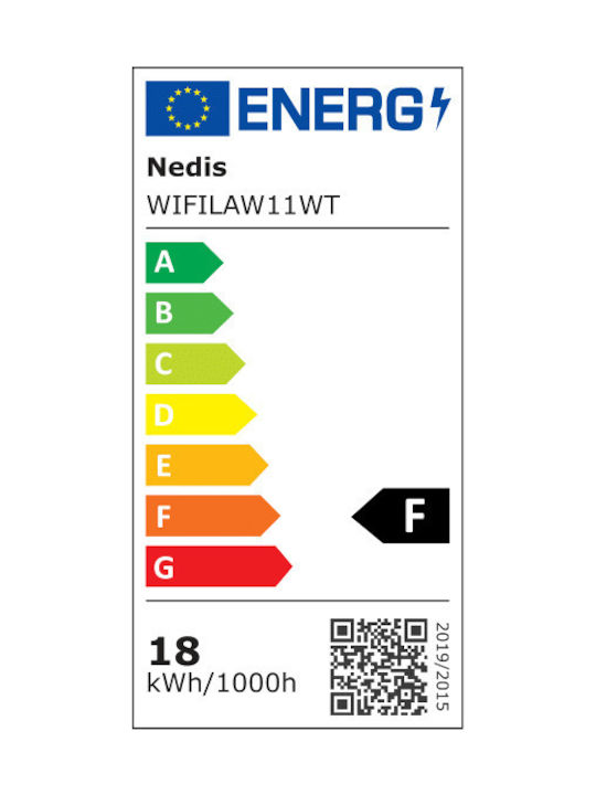 Nedis Klassisch Kunststoff Deckenleuchte WiFi mit Integrierter LED 25Stück Weiß