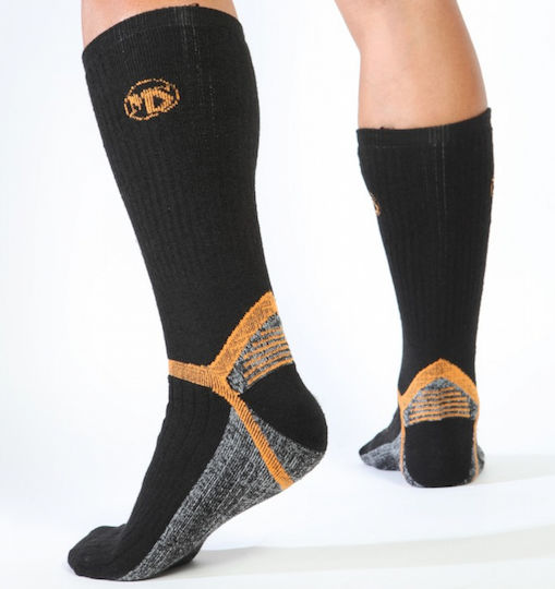 MS MS Hiking Medium Long Isothermal Hunting Socks Woolen in Black color