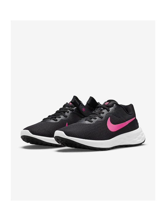 Revolution 6 FlyEase Next Nature Sport Shoes Running Black / Iron Grey / Hyper Pink
