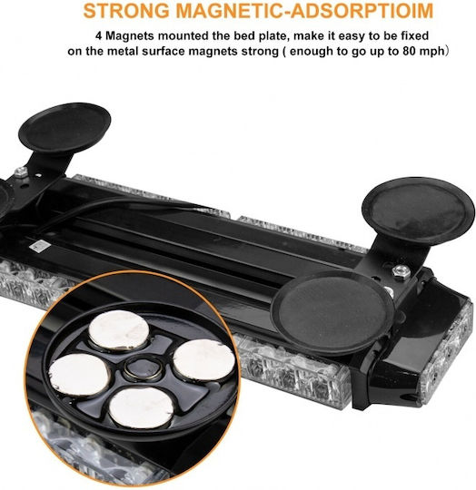 Flexzon Car Signaling Bar LED 12V Waterproof 40cm with Orange Lighting