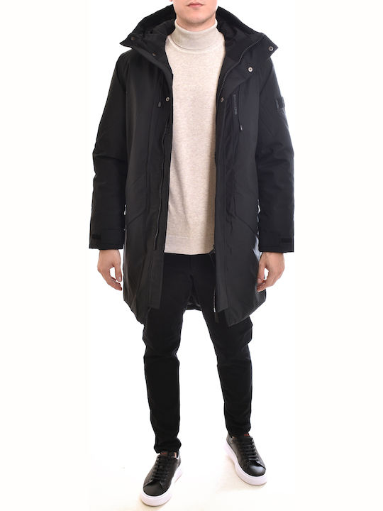 Winter Jacket Parka Waterproof Black