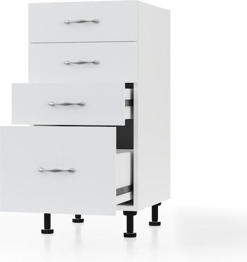 Modest Kitchen Floor Drawer Unit White 40x48x82pcs