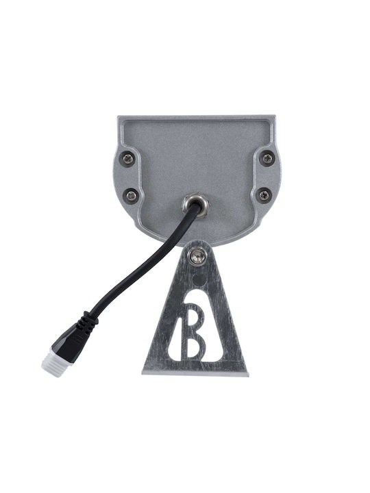 GloboStar Washergaia Außenstehlampe LED Wall Washer 216W mit Warmes Weiß Licht IP67 Silber