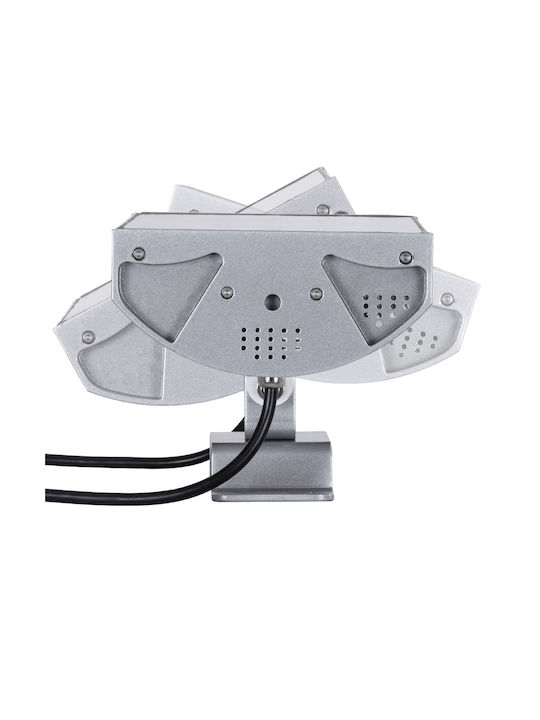 GloboStar Flood-Tena Outdoor Floor Lamp LED Wall Washer 72W RGBW IP65 Silver