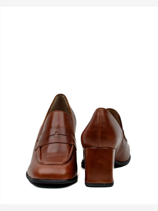 Γυναικεία Δερμάτινα Loafers ZAKRO COLLECTION S401-FW22-23 TABAC ΤΑΜΠΑ