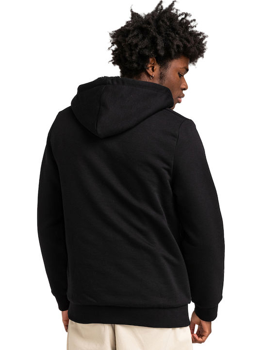 Bolton Cardigan With Hood Flint Black