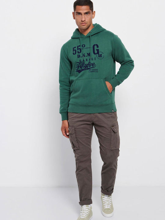 Garage Fifty5 Men's Sweatshirt with Hood and Pockets Green