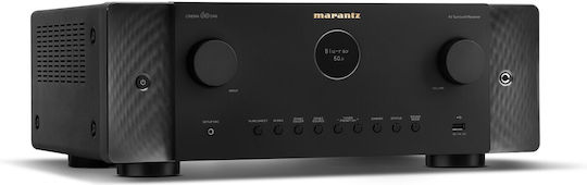 Marantz 60DAB Ενισχυτής Home Cinema 4K/8K 7.2 Καναλιών 100W/8Ω με HDR και Dolby Atmos Μαύρος