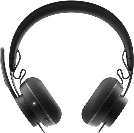 Logitech Zone Wireless (UC) On Ear Multimedia Ακουστικά με μικροφωνο και σύνδεση Bluetooth / USB-A