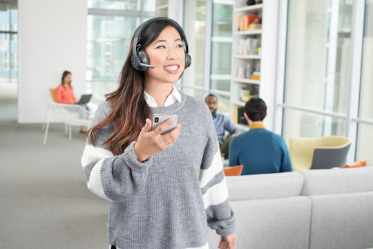Logitech Zone Wireless (UC) On Ear Multimedia Ακουστικά με μικροφωνο και σύνδεση Bluetooth / USB-A