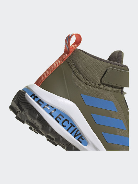 FortaRun All-Terrain Αδιάβροχα Αθλητικά Παιδικά Παπούτσια Running με Σκρατς Focus Olive / Pulse Blue / Shadow Olive