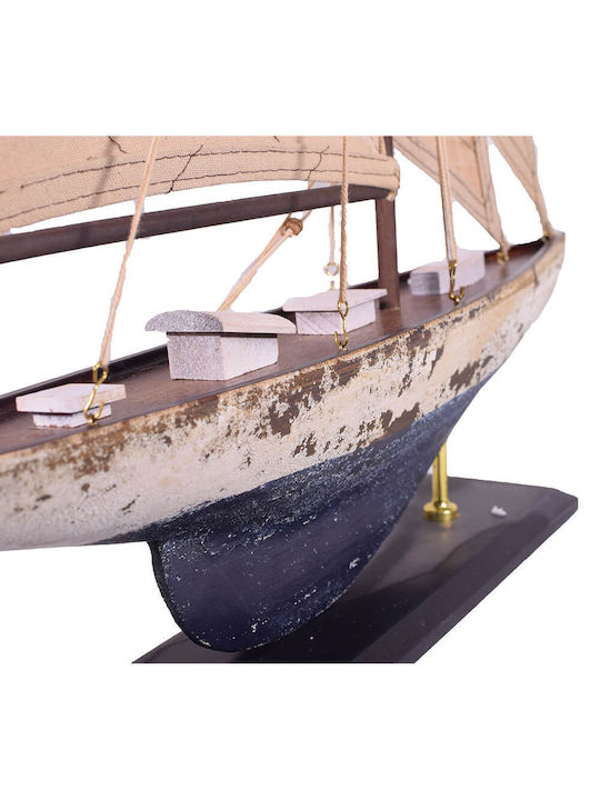 Christmas Boat Sailboat Wooden 43x61cm