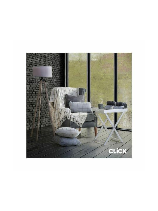 Click Sofa-Kissen aus 100% Baumwolle Grey 45x45cm.