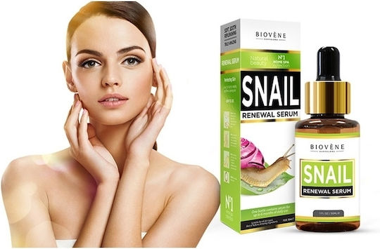 Biovene Smail Renewal Καταπραϋντικό & Αντιγηραντικό Serum Προσώπου με Έκκριμα Σαλιγκαριού & Βιταμίνη C για Αποτοξίνωση & Λάμψη 30ml