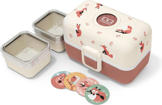 Monbento Fox Recipient pentru copii din plastic 0.8lt Bej