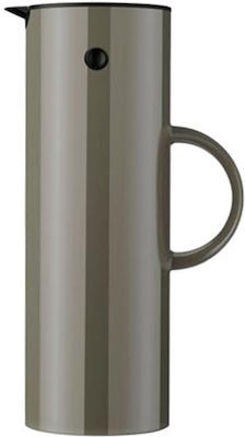 Stelton EM77 Thermal Jug Cană gradată Termos Plastic Bark 1lt cu Grip