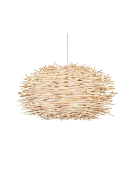 GloboStar Minorca Pendant Light Beige Bell with Socket E27 60x60x35cm
