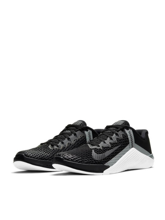 Nike Metcon 6 Ανδρικά Αθλητικά Παπούτσια Crossfit Black / White / Particle Grey / Iron Grey