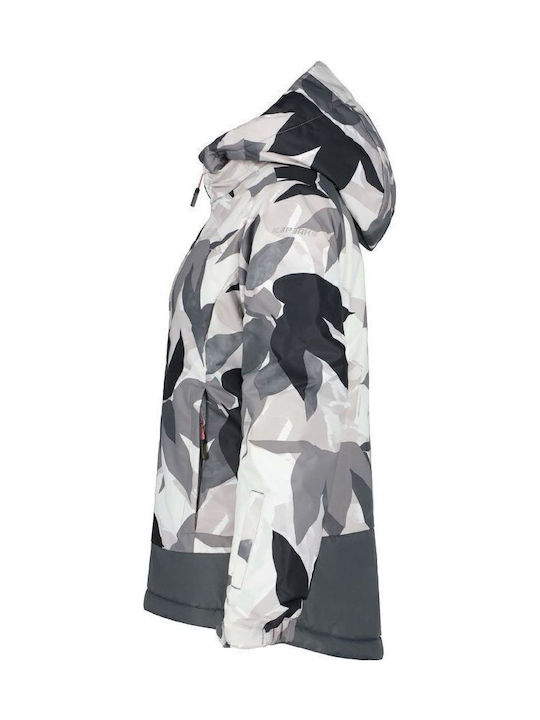 Luling Kids Casual Short Coat with Hood Grey