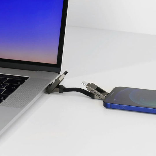 Rolling Square InCharge 6 Konverter USB-A / USB-C männlich zu Blitzschlag / USB-C männlich 1 Stück