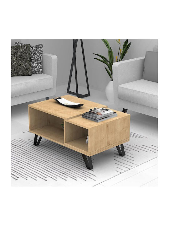 Rectangular Central Coffee Table Don Wooden Sonoma W90xL55xH44cm