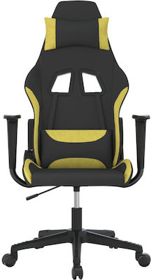 vidaXL 345496 Fabric Gaming Chair Black / Yellow