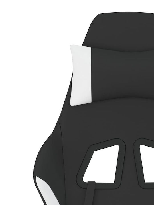 vidaXL 345498 Scaun Gaming Negru/alb