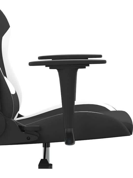 vidaXL 345498 Scaun Gaming Negru/alb