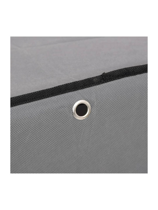 Stoff Schuhschrank mit 4 Regalen Gray L60xW28xH90cm