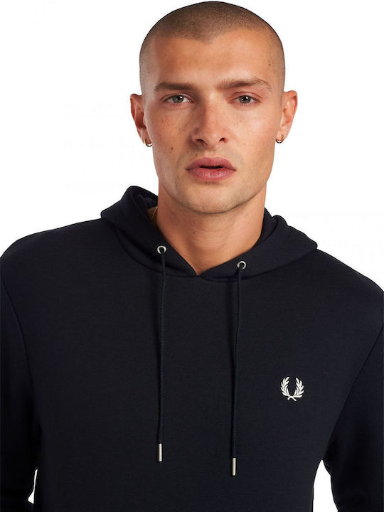 Sweatshirt with Hood Navy Blue