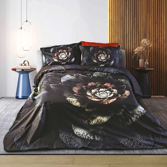 SB Home Black Velvet Σετ Σεντόνια Υπέρδιπλα 240x260εκ. Μαύρο (4τμχ)