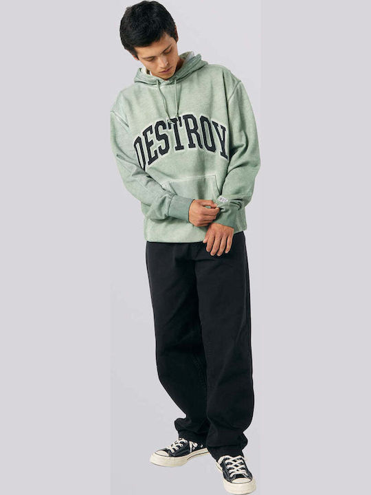 Destroy Rebuild Faded Sweatshirt mit Kapuze Mint
