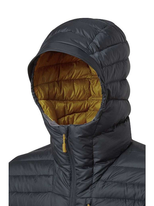 Microlight Alpine Geacă pentru bărbați de iarnă Puffer Negru -BE