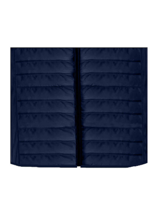 Sleeveless Jacket Puffer Blue