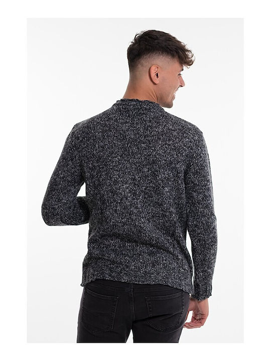 Bellissimo Men's Long Sleeve Sweater Dark Grey