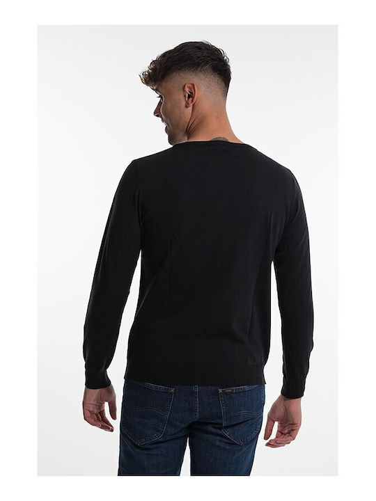 Bellissimo Herren Langarm-Pullover Schwarz